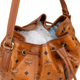 MCM Monogram Visetos Drawstring Shoulder Bag