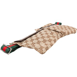 Gucci Multicolor Leather GG Canvas Belt Crossbody Bag