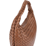 Bottega Veneta Brown Intrecciato Leather Belly Hobo Shoulder Bag