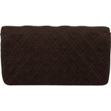 Chanel Quilted Cotton 24K Gold Single Flap Shoulder Bag
