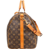 Louis Vuitton Monogram Canvas Keepall 50 Bandoulière Travel Bag