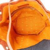 MCM Monogram Visetos Drawstring Bucket Crossbody Bag