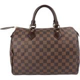 Louis Vuitton Monogram Damier Ebene Canvas Speedy 30 Handbag
