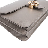 Gucci Grained Leather Interlocking GG Shoulder Crossbody Bag