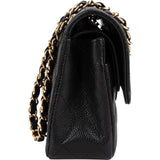 Chanel Quilted Caviar Leather Small Double Flap Shoulder Bag