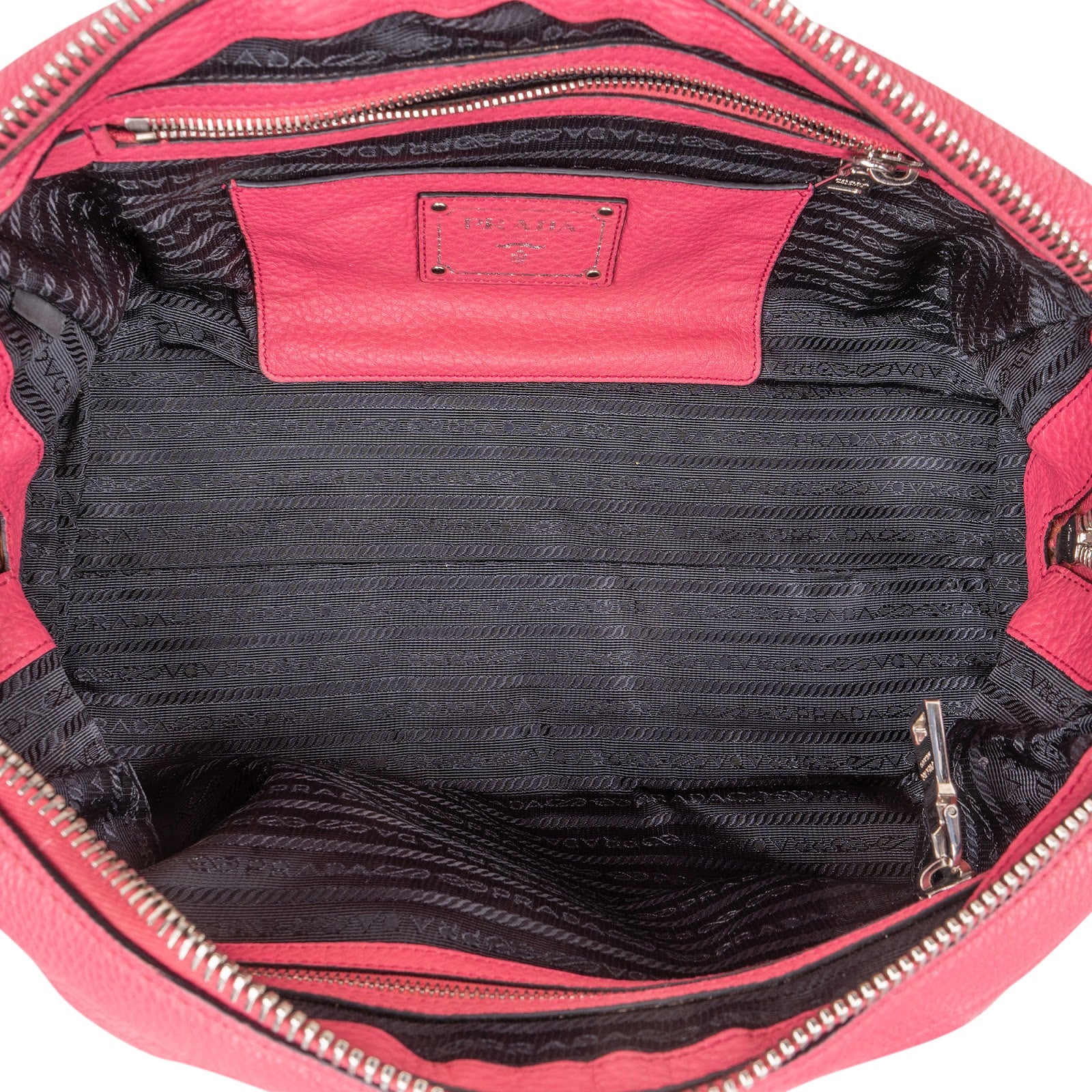 [🔄️B14 / F37] Prada Vitello Daino Bauletto Bag Handbag - vintageandkickz