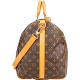 Louis Vuitton Monogram Canvas Keepall 55 Bandoulière Travel Bag