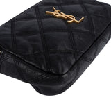 Saint Laurent Black Quilted Leather Becky Crossbody Bag