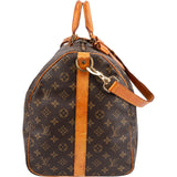 Louis Vuitton Monogram Canvas Keepall 55 Bandoulière Travel Bag