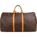 Louis Vuitton Monogram Canvas Keepall 55 Travel Bag