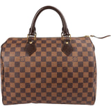 Louis Vuitton Monogram Damier Ebene Speedy 30 Handbag