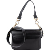 Chloé Black Leather and Suede C Crossbody Bag