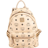 MCM Monogram Visetos Stark Studded Mini Backpack