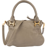 Chloé Grained Calfskin Marcie Satchel Handbag