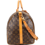 Louis Vuitton Monogram Canvas Keepall 55 Bandoulière Travel Bag