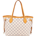 [🔄️B08 / F26] Louis Vuitton Monogram Damier Azur Canvas Neverfull MM Shoulder Bag - vintageandkickz