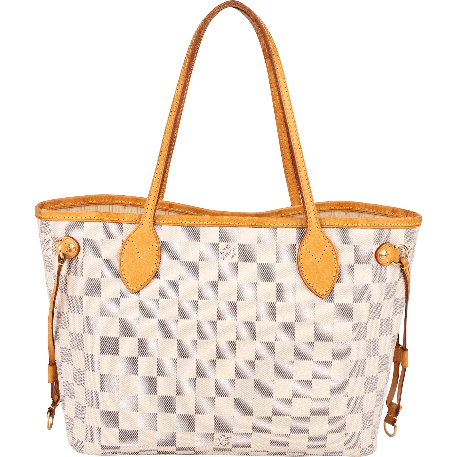 [🔄️B08 / F26] Louis Vuitton Monogram Damier Azur Canvas Neverfull MM Shoulder Bag - vintageandkickz