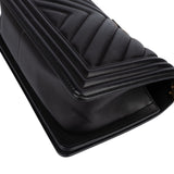 Chanel Quilted Chevron Boy Single Flap Crossbody Bag