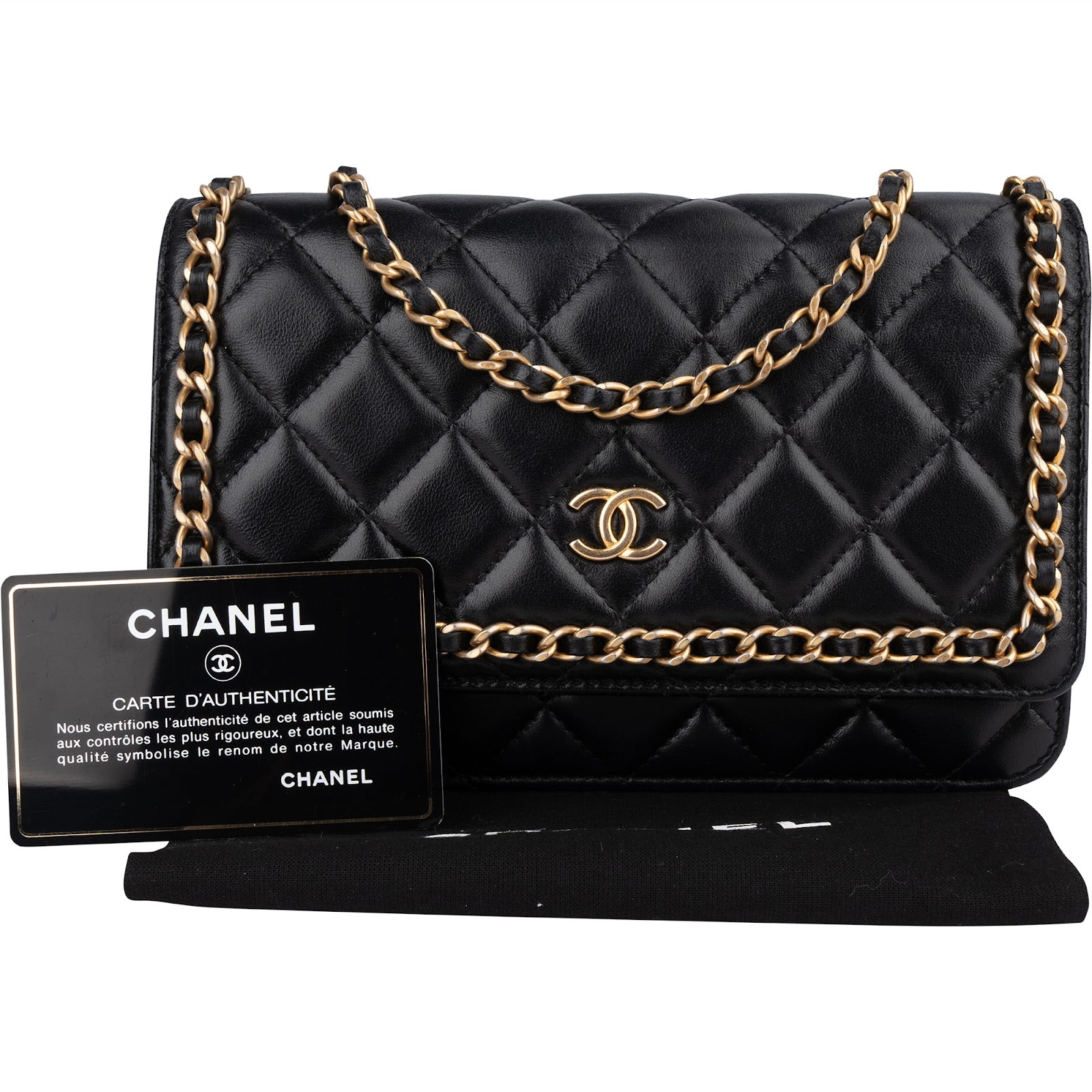 Chanel Limited Quilted Lambskin Wallet On Chain Crossbody Bag - vintageandkickz