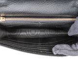 Gucci Leather Interlocking GG Wallet On Chain Crossbody Bag