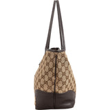 Gucci Monogram GG Canvas Abbey Interlocking G Tote Shoulder Bag