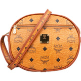 MCM Monogram Visetos Oval Crossbody Bag