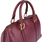 Christian Dior Textured Saffiano Leather Vintage Boston Handbag - vintageandkickz