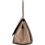 Céline Drummed Leather and Suede Trapeze Handbag