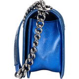 Chanel Quilted Patent Leather Boy Single Flap Crossbody Bag xx flecken auf der Lackleder Klappe? - vintageandkickz