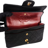 Chanel Quilted Lambskin 24K Gold Small Double Flap Shoulder Bag
