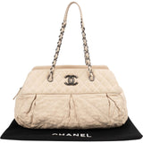 Chanel Quilted Iridescent Calfskin Bowling CC Shoulder Bag