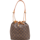 Louis Vuitton Monogram Canvas Sac Noé Petit Shoulder Bag