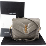 Saint Laurent Quilted Lambskin Loulou Puffer Toy Crossbody Bag