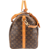 Louis Vuitton Monogram Canvas Keepall 55 Bandoulière Travel Bag