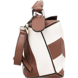 Loewe Striped Leather Puzzle Handbag