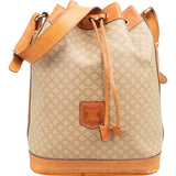 Celine Macadam Canvas Bucket Shoulder Bag