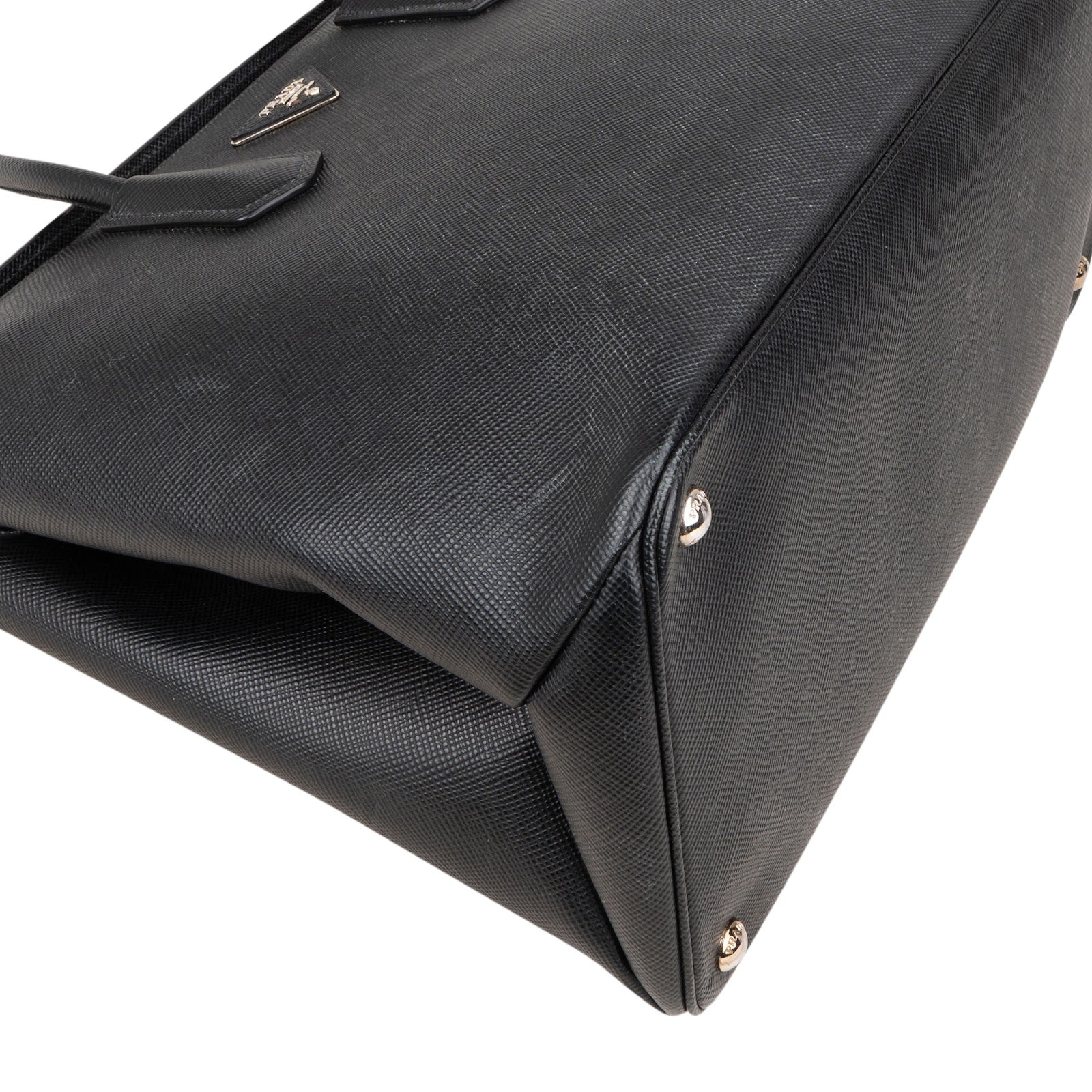 B04 Prada Black Saffiano Leather Lux Galleria Handbag xx - vintageandkickz