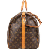 Louis Vuitton Monogram Canvas Keepall 55 Bandoulière Travel Bag
