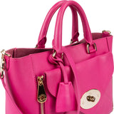 Mulberry Pink Leather Small Willow Tote Handbag