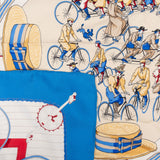Hermès Les Becanes Silk 90 Scarf Tuch
