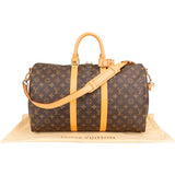 Louis Vuitton Monogram Canvas Keepall 45 Bandoulière Travel Bag
