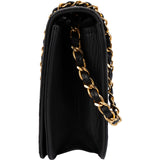 Chanel Quilted Lambskin 24K Gold Single Flap Crossbody Bag