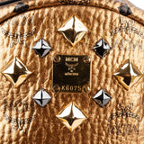 MCM Monogram Metallic Visetos Stark Studded 2 in 1 Backpack