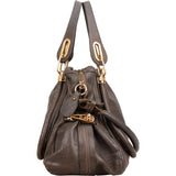 Chloé Brown Leather Paraty Shoulder Handbag