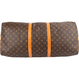 Louis Vuitton Monogram Canvas Keepall 60 Bandoulière Travel Bag