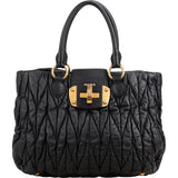 Miu Miu Matelassé Leather Coffer Handbag