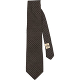 Fendi Monogram Zucca Pattern Silk Tie Krawatte