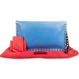 Valentino Garavani Leather Rockstud Flat Clutch