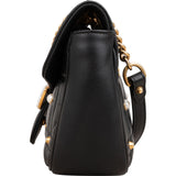 Gucci Quilted Leather GG Marmont Pearly Studs Shoulder Crossbody Bag