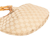 Gucci Monogram GG Canvas Bamboo Handle Handbag